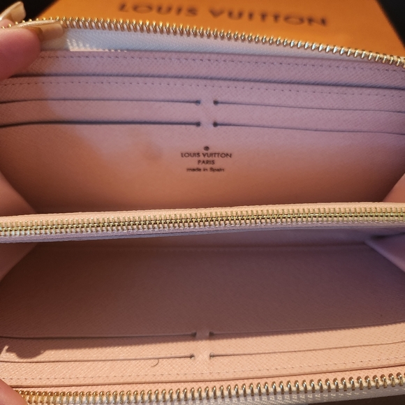 Louis Vuitton Clemence Trunk Limited Edition Wallet White Damier Blue Pink - Picture 14 of 16